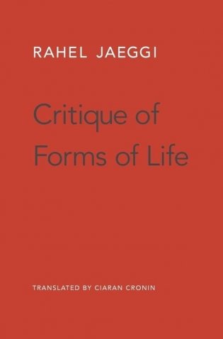 Critique of Forms of Life фото книги