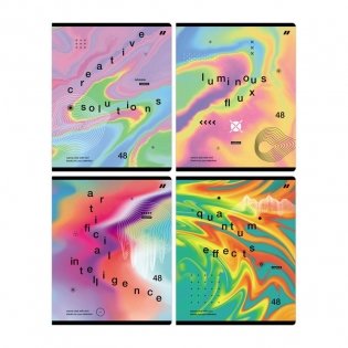 Тетрадь 48 листов, А5, линия BG Luminous flux, глянцевая ламинация. Арт. Т5ск48_лг 11076 фото книги