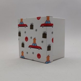 Коробка подарочная 13х13х10 см (дизайн 1) фото книги