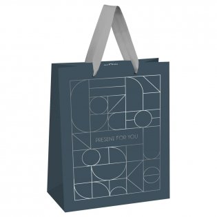 Пакет подарочный 26х32х12 см MESHU "Strict lines", фольга, матовая ламинация. Арт. MS_66180 фото книги